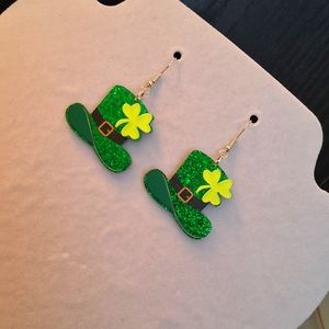💥SALE💥Shamrock St. Patrick's Day Dangle Earrings New